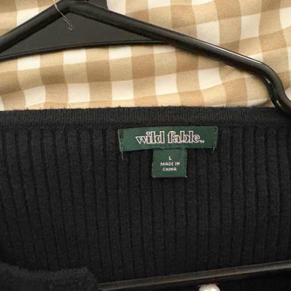 Wild Fable Black Ribbed Cardigan - Picture 4 of 4